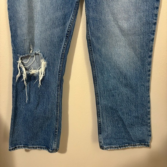 A&F Abercrombie Ultra High Rise Kick Flare Jeans Distressed CURVE LOVE‎ 29/8R - Picture 3 of 6